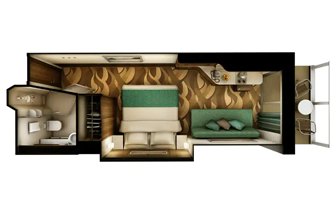 Sample Cabin Image for Category Code BT (Solo Balcony)