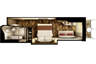 Sample Cabin Image for Category Code M4 (Family Club Balcony Suite)