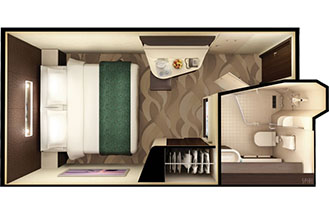 Sample Cabin Image for Category Code OA (Oceanview with Large Picture Window)