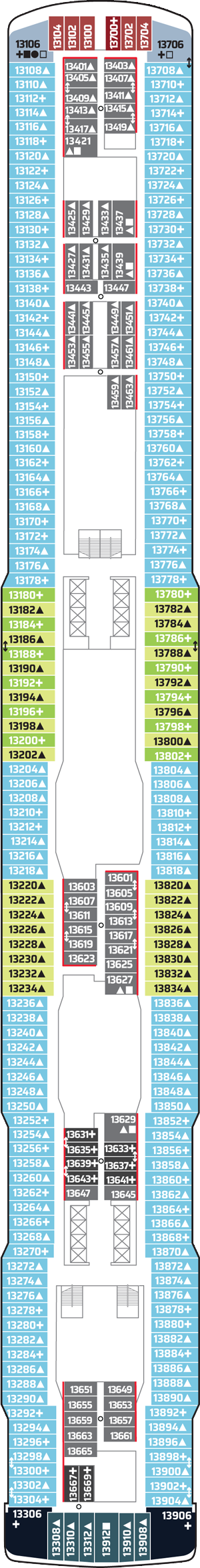 Plan for Deck 13