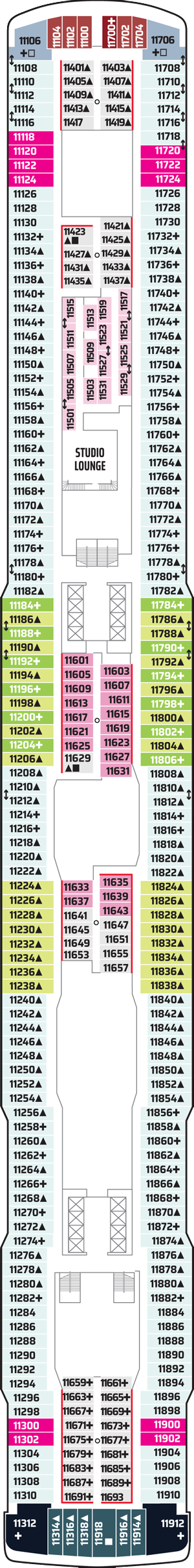 Plan for Deck 11
