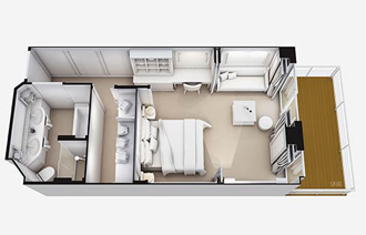 Sample Cabin Image for Category Code F2 (Superior Suite)