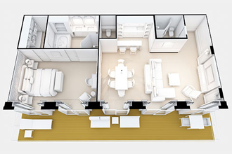 Sample Cabin Image for Category Code GS (Grand Suite)
