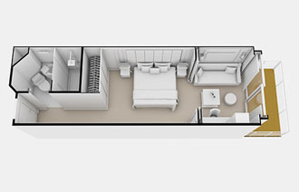 Sample Cabin Image for Category Code H (Veranda Suite)