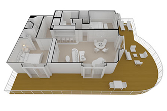 Sample Cabin Image for Category Code MS (Master Suite)