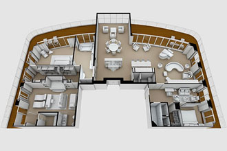 Sample Cabin Image for Category Code RS (Regent Suite)
