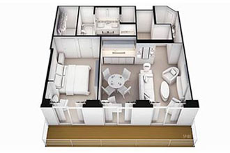 Sample Cabin Image for Category Code SS (Seven Seas Suite)