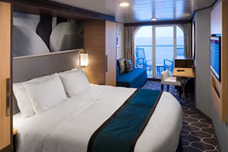 Sample Cabin Image for Category Code 2D (Ocean View Balcony)