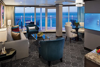 Sample Cabin Image for Category Code A3 (Spacious AquaTheater Suite - 1 Bedroom)