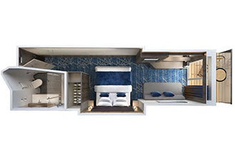 Sample Cabin Image for Category Code MC (Club Balcony Suite)