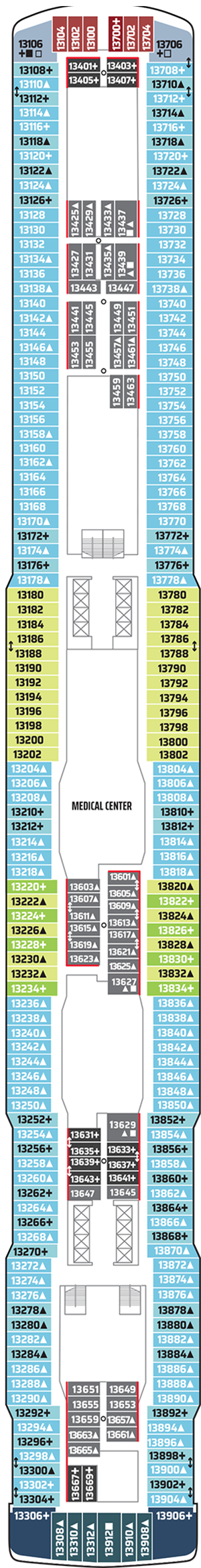 Plan for Deck 13