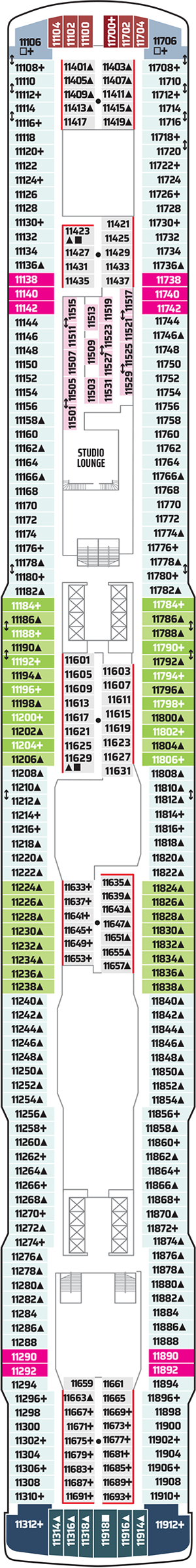 Plan for Deck 11