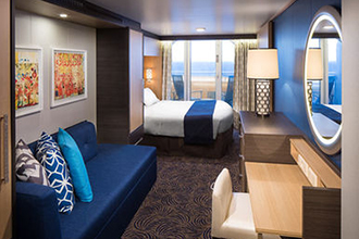 Sample Cabin Image for Category Code 1E (Obstructed Ocean View Balcony)