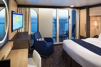 Sample Cabin Image for Category Code 4C (Ocean View with Large Balcony)