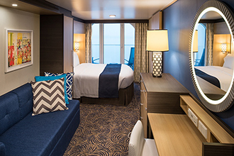 Sample Cabin Image for Category Code 2C (Ocean View with Large Balcony)
