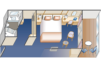 Sample Cabin Image for Category Code BE (Balcony)