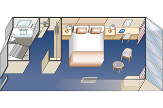 Sample Cabin Image for Category Code O6 (Premium Oceanview)