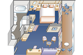 Sample Cabin Image for Category Code S4 (Penthouse Suite)