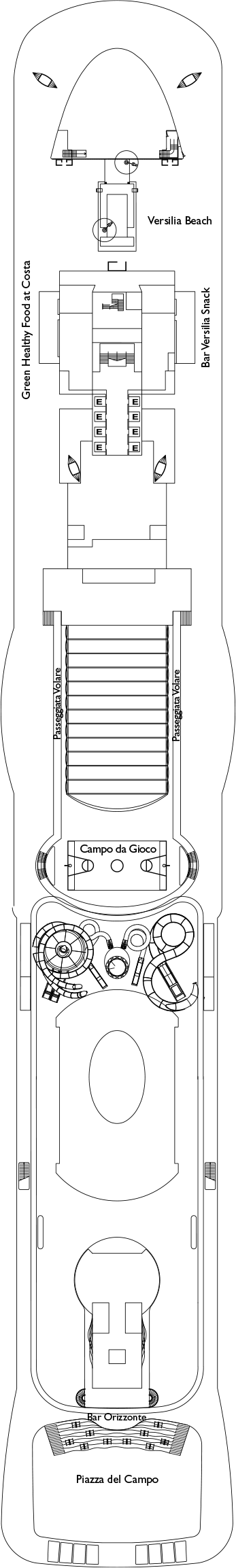 Costa Toscana Information Deck Plans Destinations And More
