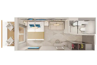 Sample Cabin Image for Category Code BT (Solo Balcony)