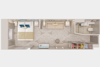 Sample Cabin Image for Category Code OA (Large Oceanview with Round Window)