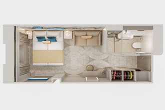 Sample Cabin Image for Category Code OX (Sailaway Oceanview)