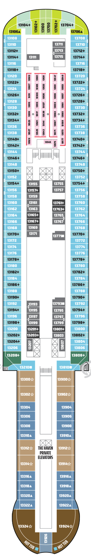 Plan for Deck 13
