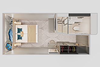 Sample Cabin Image for Category Code IX (Sailaway Inside)