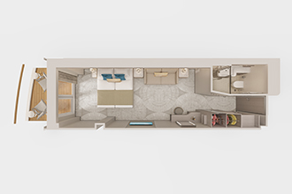 Sample Cabin Image for Category Code M4 (Family Club Balcony Suite)