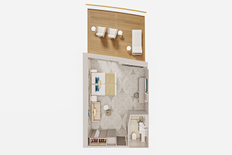 Sample Cabin Image for Category Code SL (Family Suite with Large Balcony)