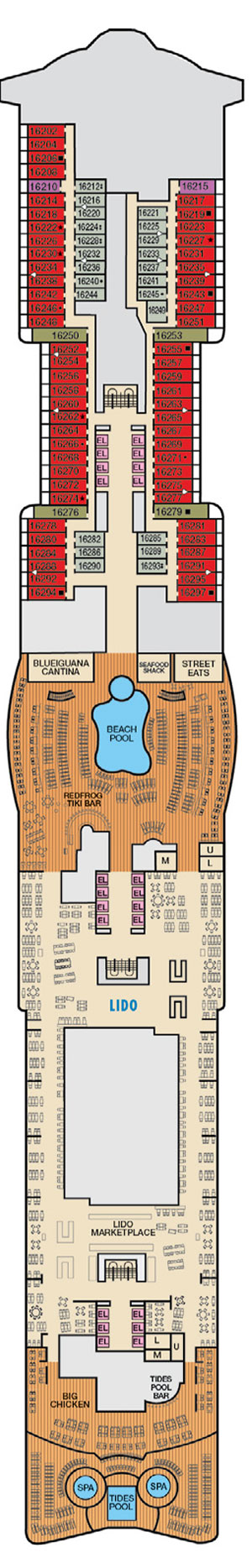 Plan for Deck 16