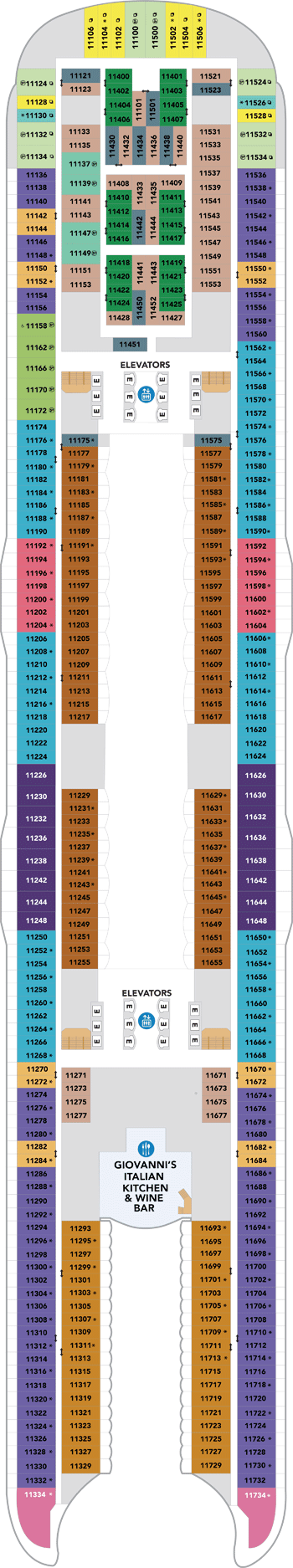 Plan for Deck 11
