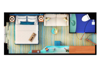 Sample Cabin Image for Category Code 244 (Partial Ocean View Stateroom)