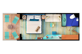 Sample Cabin Image for Category Code 227 (Wake View Balcony)