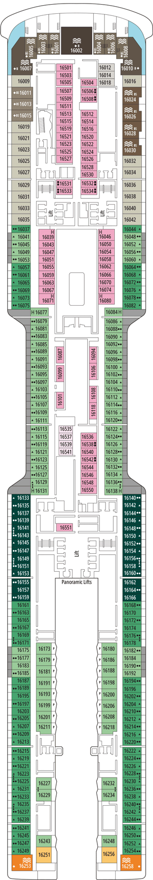 Plan for Deck 16