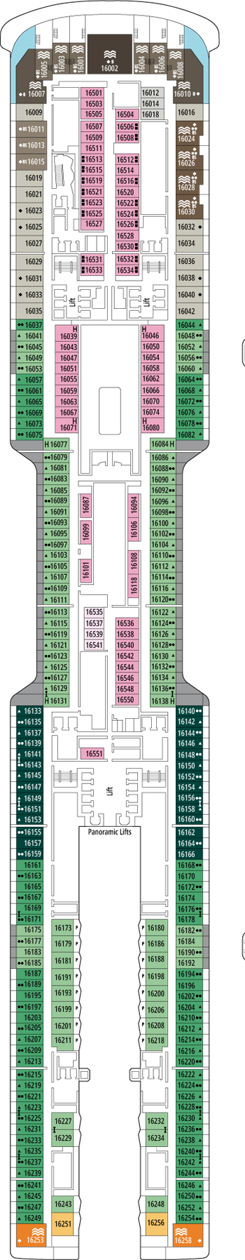 Plan for Deck 16