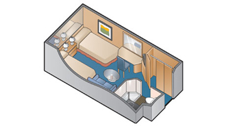 Sample Cabin Image for Category Code 12 (Inside Stateroom)