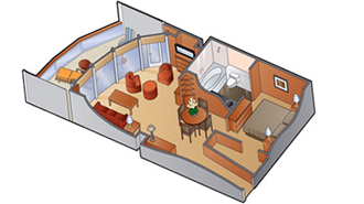 Sample Cabin Image for Category Code CS (Celebrity Suite)