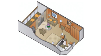 Sample Cabin Image for Category Code S1 (Sky Suite)