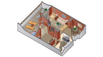 Sample Cabin Image for Category Code RS (Royal Suite)