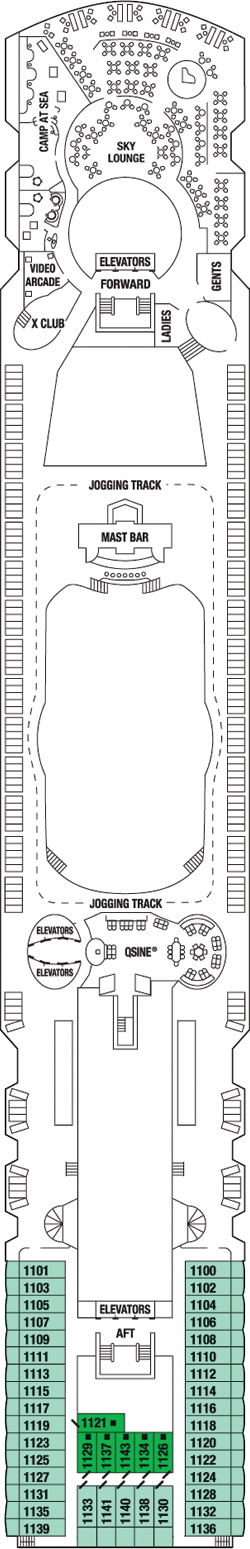 Plan for Deck 11