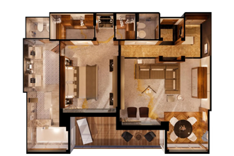 Sample Cabin Image for Category Code CHV4 (Crystal Penthouse Suite)