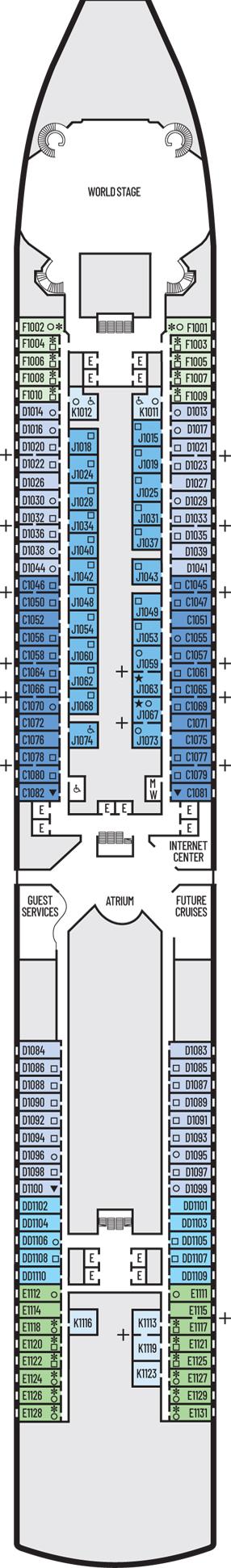 Plan for 1 - Main Deck