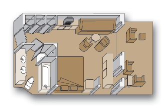 Sample Cabin Image for Category Code SZ (Signature Suites (Superior Verandah Suites))