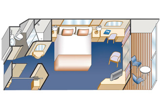 Sample Cabin Image for Category Code BB (Balcony)