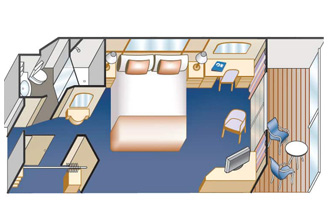 Sample Cabin Image for Category Code BC (Balcony)
