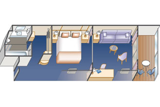 Sample Cabin Image for Category Code M4 (Premium Mini-Suite)