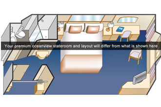 Sample Cabin Image for Category Code O4 (Premium Oceanview)
