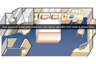 Sample Cabin Image for Category Code O6 (Premium Oceanview)