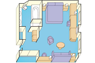 Sample Cabin Image for Category Code S7 (Window Suite)